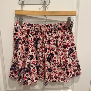 Zara blue and pink skirt